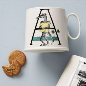 Anthropologie BALDUCCI "A" Mug